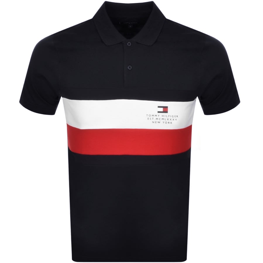 Alternative Image for ProductTommy Hilfiger Slim Fit Polo T Shirt Navy1